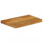 Preview: Tischplatte mit Baumkante 60x30x2,5 cm Massivholz Mango
