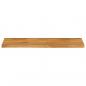 Preview: Tischplatte mit Baumkante 120x30x2,5 cm Massivholz Mango