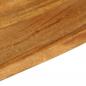 Preview: Tischplatte mit Baumkante 90x40x2,5 cm Massivholz Mango