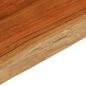 Preview: Tischplatte 100x40x3,8cm Rechteckig Massivholz Akazie Baumkante