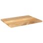 Preview: Tischplatte 90x70x3,8 cm Rechteckig Massivholz Mango