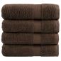 Preview: ARDEBO.de - Premium-Duschtücher SOLUND 4 Stk. Braun 70x140 cm 600 g/m²