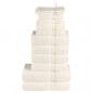 Preview: ARDEBO.de - 12 tlg. Premium-Handtuch-Set SOLUND Creme 600 g/m²