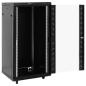 Preview: 22U Netzwerkschrank 19" IP20 Schwarz 60x60x120 cm