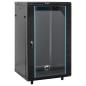 Preview: ARDEBO.de - 18U Netzwerkschrank 19" IP20 Schwarz 60x60x100 cm