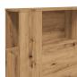 Preview: Kopfteil mit Ablagen Artisan-Eiche 180x18,5x102,5 cm