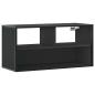 Preview: TV-Schrank Schwarz 80x31x39,5 cm Holzwerkstoff und Metall