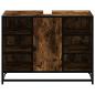 Preview: Waschbeckenunterschrank Räuchereiche 80x33x60 cm Holzwerkstoff