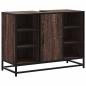 Preview: Waschbeckenunterschrank Braun Eichen-Optik 80x33x60 cm