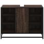 Preview: Waschbeckenunterschrank Braun Eichen-Optik 80x33x60 cm