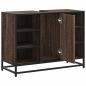 Preview: Waschbeckenunterschrank Braun Eichen-Optik 80x33x60 cm