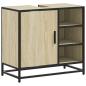Preview: ARDEBO.de - Badschrank Sonoma-Eiche 65x33x60 cm Holzwerkstoff