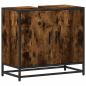 Preview: Waschbeckenunterschrank Räuchereiche 65x33x60 cm Holzwerkstoff