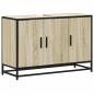 Preview: ARDEBO.de - Waschbeckenunterschrank Sonoma-Eiche 90x33x60 cm Holzwerkstoff