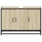 Preview: Waschbeckenunterschrank Sonoma-Eiche 90x33x60 cm Holzwerkstoff