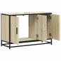 Preview: Waschbeckenunterschrank Sonoma-Eiche 90x33x60 cm Holzwerkstoff