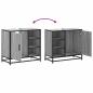 Preview: Waschbeckenunterschrank Grau Sonoma 65x33x60 cm Holzwerkstoff