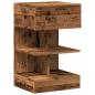 Preview: Nachttisch Altholz-Optik 40x35x65 cm Holzwerkstoff