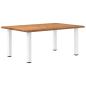 Preview: ARDEBO.de - Esstisch Hellbraun 180x120x74 cm Massivholz Eiche Rechteckig