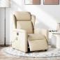 Preview: Massagesessel Elektrisch Creme Stoff
