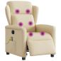 Preview: Massagesessel Elektrisch Creme Stoff