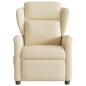 Preview: Massagesessel Elektrisch Creme Stoff