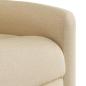 Preview: Elektrischer Massagesessel mit Aufstehhilfe Creme Stoff