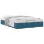 Preview: Ottoman-Bett ohne Matratze Dunkelblau 140x200 cm Samt