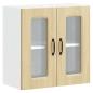 Preview: Küchen-Hängeschrank mit Glastür Sonoma-Eiche Holzwerkstoff