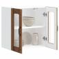 Preview: Küchen-Hängeschrank mit Glastür Altholz-Optik Holzwerkstoff