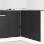 Preview: ARDEBO.de - Küchenunterschrank Kalmar Schwarz Holzwerkstoff