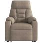 Preview: Massagesessel mit Aufstehhilfe Taupe Mikrofasergewebe