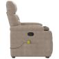 Preview: Massagesessel mit Aufstehhilfe Taupe Mikrofasergewebe