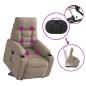 Preview: Massagesessel mit Aufstehhilfe Taupe Mikrofasergewebe