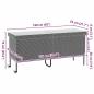 Preview: Gartentruhe mit Rollen Schwarz 160x55x75 cm Poly Rattan