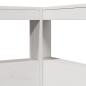 Preview: Kopfteil mit Bücherregal L-Form Weiß 75 cm Massivholz Kiefer