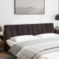 Preview: Kopfteil-Kissen Dunkelbraun 200 cm Stoff