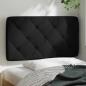 Preview: Kopfteil-Kissen Schwarz 80 cm Stoff