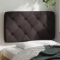 Preview: Kopfteil-Kissen Dunkelbraun 90 cm Stoff