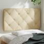 Preview: Kopfteil-Kissen Creme 90 cm Stoff