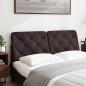 Preview: Kopfteil-Kissen Dunkelbraun 120 cm Stoff