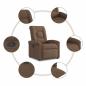 Preview: Relaxsessel Braun Stoff