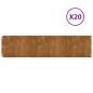 Preview: Rasenkanten 20 Stk. 25x103 cm Flexibel Wetterfester Stahl