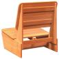 Preview: Gartenstuhl Wachsbraun 60x64x70,5 cm Massivholz Kiefer