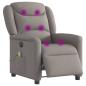 Preview: Massagesessel Elektrisch Taupe Stoff