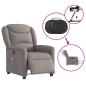 Preview: Massagesessel Elektrisch Taupe Stoff