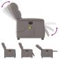 Preview: Massagesessel Elektrisch Taupe Stoff