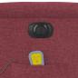 Preview: Massagesessel Elektrisch Weinrot Stoff