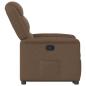 Preview: ARDEBO.de - Relaxsessel mit Aufstehhilfe Braun Stoff