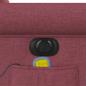 Preview: Massagesessel Elektrisch Weinrot Stoff